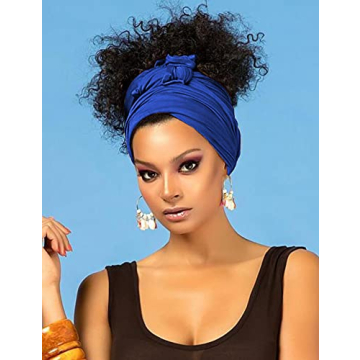 Harewom African Head Wraps Stylish Solid Turban
