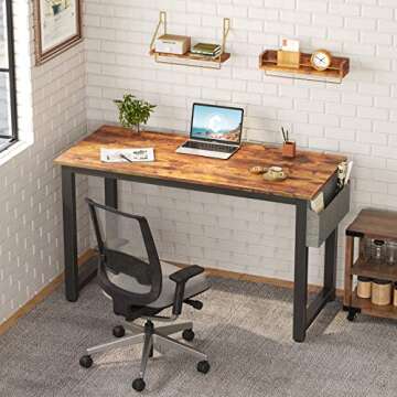 Cubiker Computer Desk 63" Modern Sturdy Office Desk Large Writing Study Table for Home Office with E...