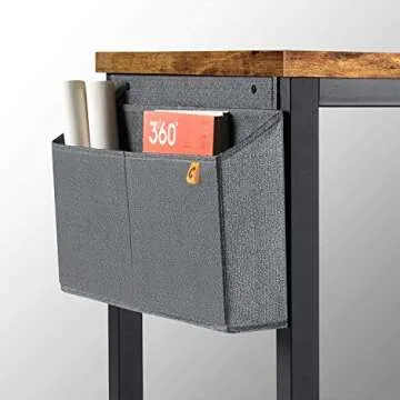 Cubiker Computer Desk 63" Modern Sturdy Office Desk Large Writing Study Table for Home Office with Extra Strong Legs, Rustic