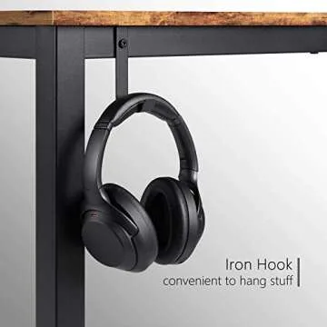 Cubiker Computer Desk 63" Modern Sturdy Office Desk Large Writing Study Table for Home Office with Extra Strong Legs, Rustic