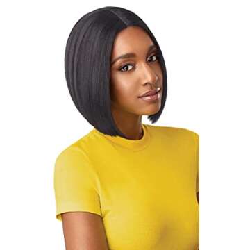 Outre The Daily Wig Synthetic Hair Lace Part Wig - ZENYA (Color:1B Off Black)