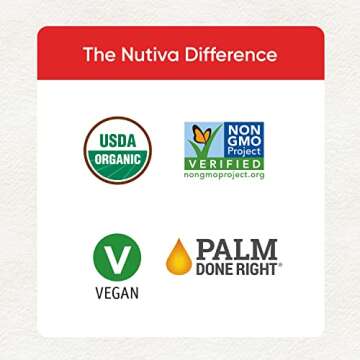 Nutiva Organic Vegan Hazelnut Spread, Classic Chocolate, 13 Oz, USDA Organic, Non-GMO, Fair Trade & Sustainably Sourced, Vegan & Gluten-Free, Plant-Based Spread with Less Sugar