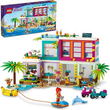 LEGO Friends Vacation Beach House 41709 Building Kit for Imaginative Play