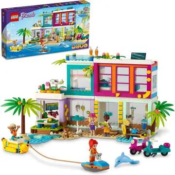 LEGO Friends Vacation Beach House 41709 Building Kit for Imaginative Play