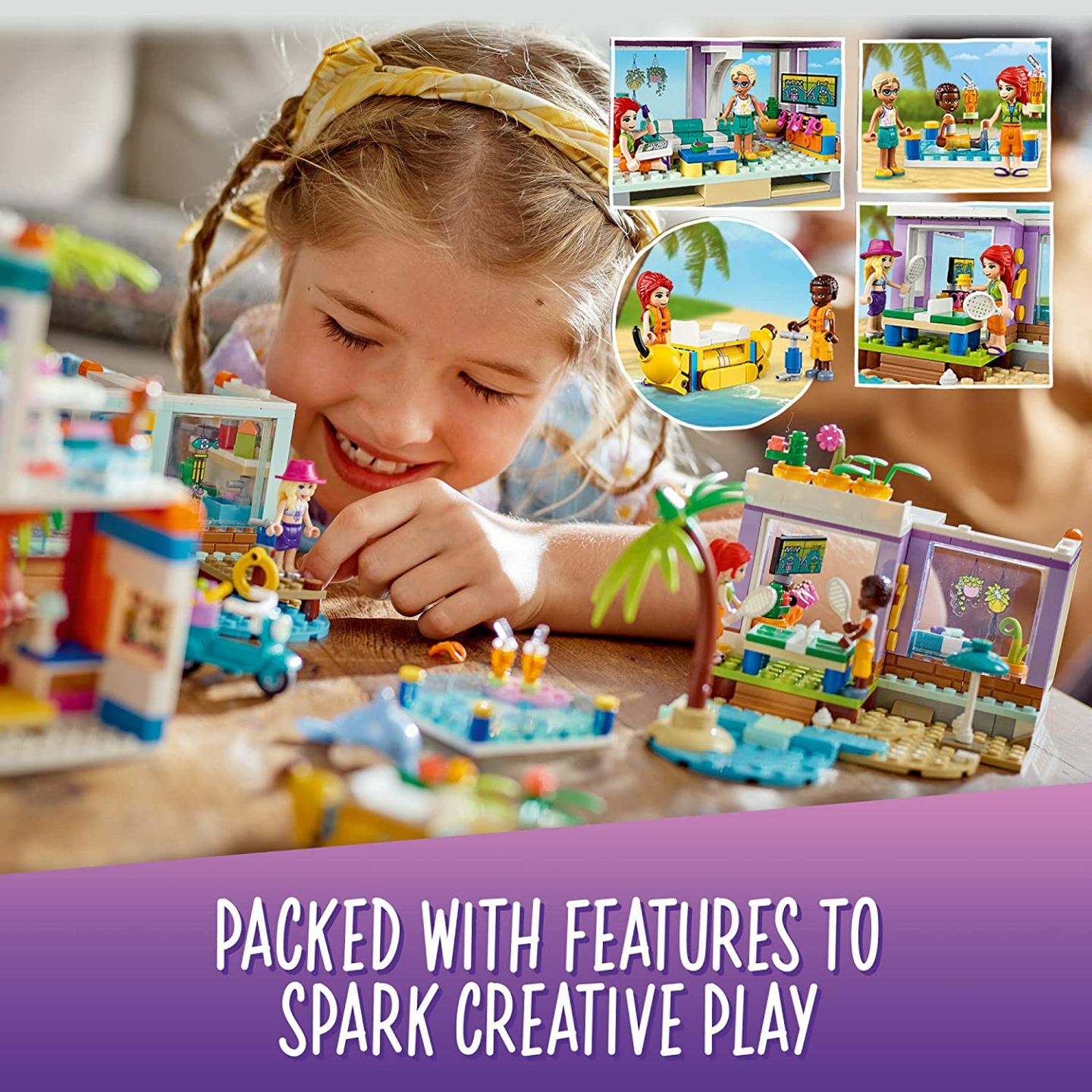 LEGO Friends Vacation Beach House Building Kit 41709