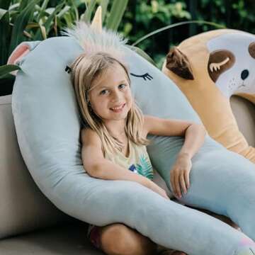 KRITTERS – Incredibly Soft Silk Cotton, Stuffed Animal, Body Pillow for Kids, Kritters to Snuggle,...