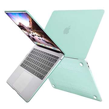 MOSISO Mint Green MacBook Air Case with Keyboard Cover 13"