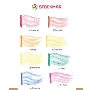 Stockmar Beeswax Block Crayons Set of 8 Safe Natural Jumbo Crayons