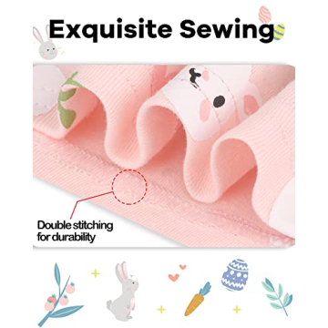 DAUGHTER QUEEN 100% Cotton Easter Pajamas for Girls