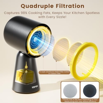 KEFUJU Portable Range Hood for Smoke-Free Cooking