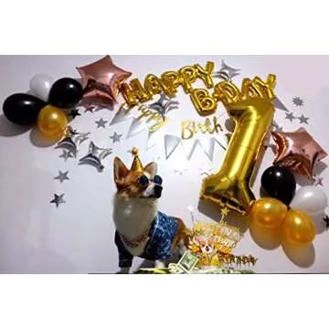 Birthday Party and Stars Foil Balloons for Decoration