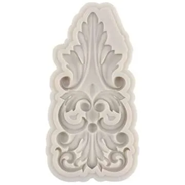 MYPRACS Baroque Style Curlicues Scroll Lace Silicone Fondant Molds Relief Flower Molds Filigree Mold For 3D Sculpted Cake Decoration Cupcake Topper Chocolate Gum Paste Candy Polymer Clay Set Of 7