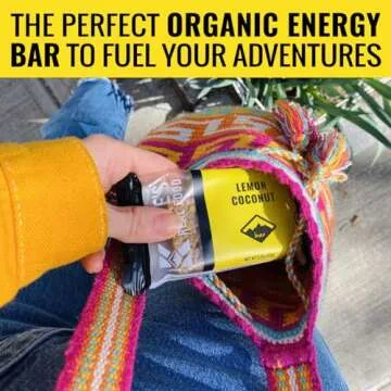 Kate’s Real Food Organic Energy Bars, Non-GMO, All-Natural Ingredients, Gluten-Free and Soy-Free Healthy Snack with Natural Flavors, Lemon Coconut (Pack of 6)