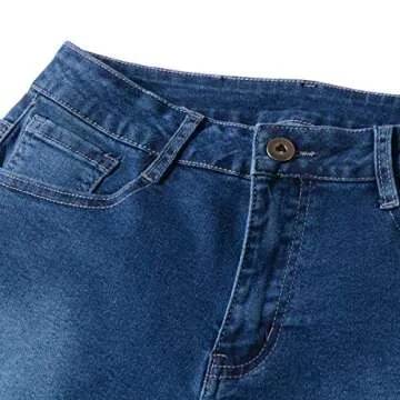 Vanberfia High Waist Denim Jean Shorts for Women