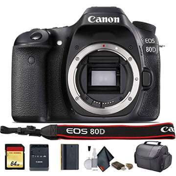 Canon EOS 80D DSLR Camera (1263C004) - Starter Bundle (International Model)