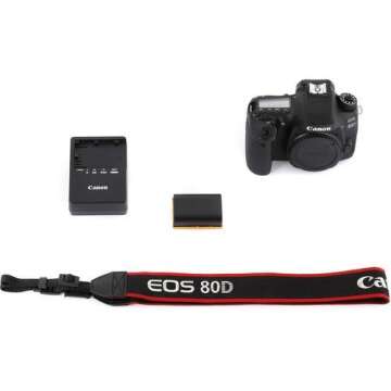 Canon EOS 80D DSLR Camera (1263C004) - Starter Bundle (International Model)