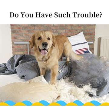 AOTOHOOPE Dog Toys for Teddy Dog Small Dogs - Pet Puppy Plush Chew Squeaker Squeaky Bananas Interactive Dog Toy - Set of 3