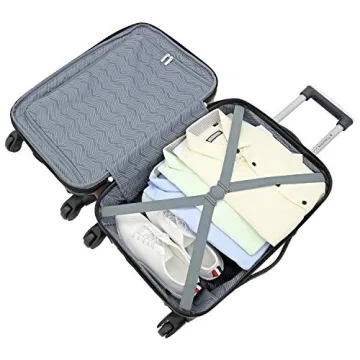 Travelers Club Chicago Rose Gold Spinner Luggage Set