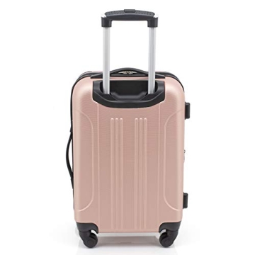 Travelers Club Chicago Rose Gold Spinner Luggage Set