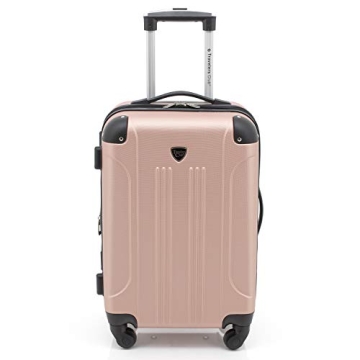 Travelers Club Chicago Rose Gold Spinner Luggage Set