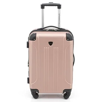 Travelers Club Chicago Rose Gold Spinner Luggage Set