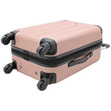 Travelers Club Chicago Rose Gold Spinner Luggage Set