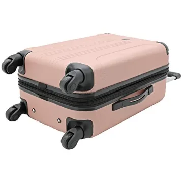 Travelers Club Chicago Rose Gold Spinner Luggage Set