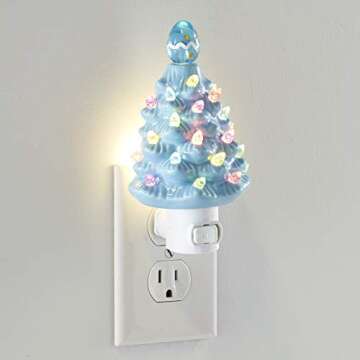 Easter Bubble Tree Look Plug-In Nightlight for Kids
