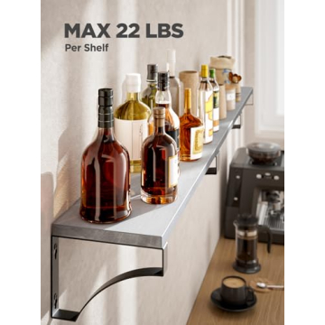 Stylish Amada Floating Wall Shelves Set of 3 for Home