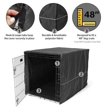 MidWest Dog Crate Cover for Privacy and Comfort, 48 Inch