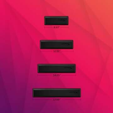 HyperX Cooling Gel Memory Foam Wrist Rest - Ergonomic Keyboard Accessory