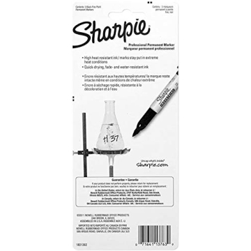 Sharpie Industrial Permanent Markers - Six Reliable Fine Tips