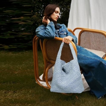 Vegan Leather Hand-Woven Tote Handbag for Women