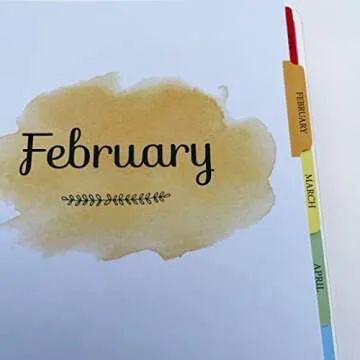 Colorful Monthly Divider Set for 9-Disc Planners