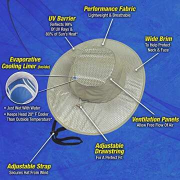 Arctic Air Evaporative Cooling Hat - UV Protection & Comfort