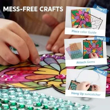 Klever Kits Suncatcher Craft Sets for Kids Ages 6+