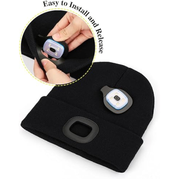 MELASA LED Beanie with Rechargeable Light - Perfect Gift