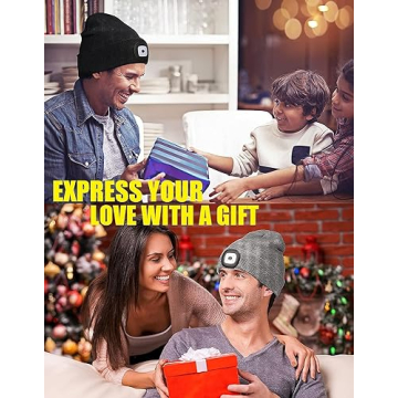 MELASA LED Beanie with Rechargeable Light - Perfect Gift