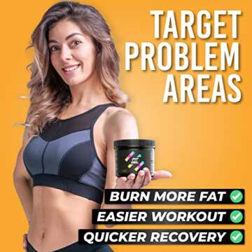 Fit Gel Work Out Enhancer Sweat Gel | Hot Cream Target Tummy Belly, Sweet Scent, Easy Apply Jar (8.8...