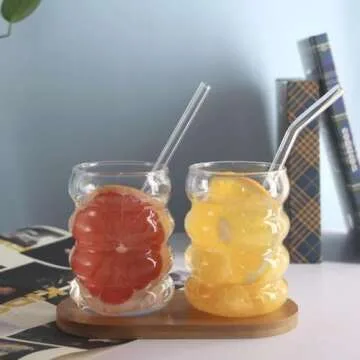 Stylish Btrquedo Wave Bubble Drinking Glasses Set