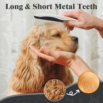 3PCS Dog Grooming Kit for Shedding & Bathing