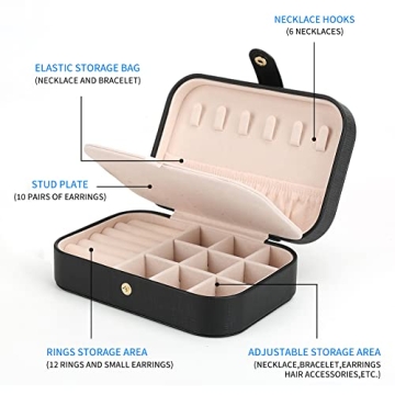 FEISCON Mini Double Layer Jewelry Storage Box