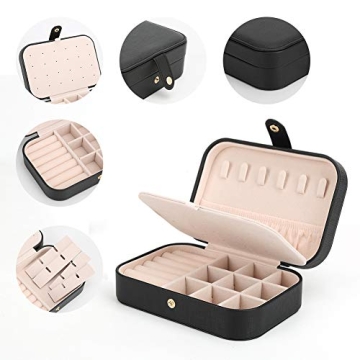 FEISCON Mini Double Layer Jewelry Storage Box