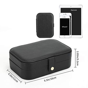 FEISCON Mini Double Layer Jewelry Storage Box