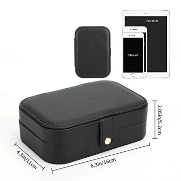 FEISCON Mini Double Layer Jewelry Storage Box