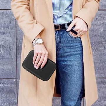 FEISCON Mini Double Layer Jewelry Storage Box