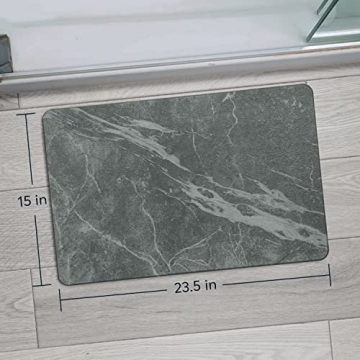 SUTERA Stone Bath Mat: Diatomaceous Quick-Drying Solution