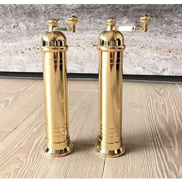 All Splendid Greek Gold Pepper Salt Grinder Greece Golden Pepper Salt Mills Stainless Steel