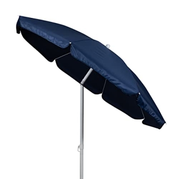 Picnic Time 5.5' Outdoor Beach Umbrella, Adjustable Canopy