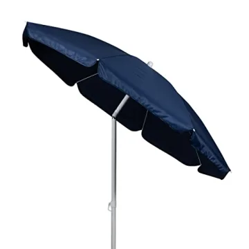 Picnic Time 5.5' Outdoor Beach Umbrella, Adjustable Canopy